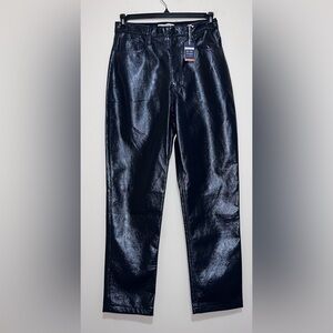 Abercrombie & Fitch Curve Love Pants Women's 30/10 90's Relaxed Vegan Leather